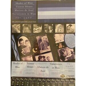 Creative Memories Shades of Blue Paper: 10"x12" Photo Mounting 12 sheets